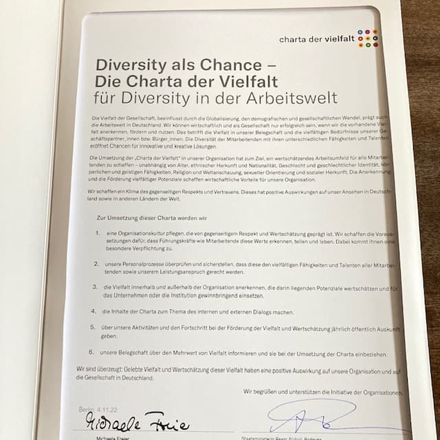 Charta der Vielfalt